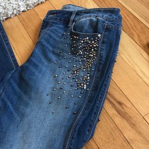 Embellished denim 4 short